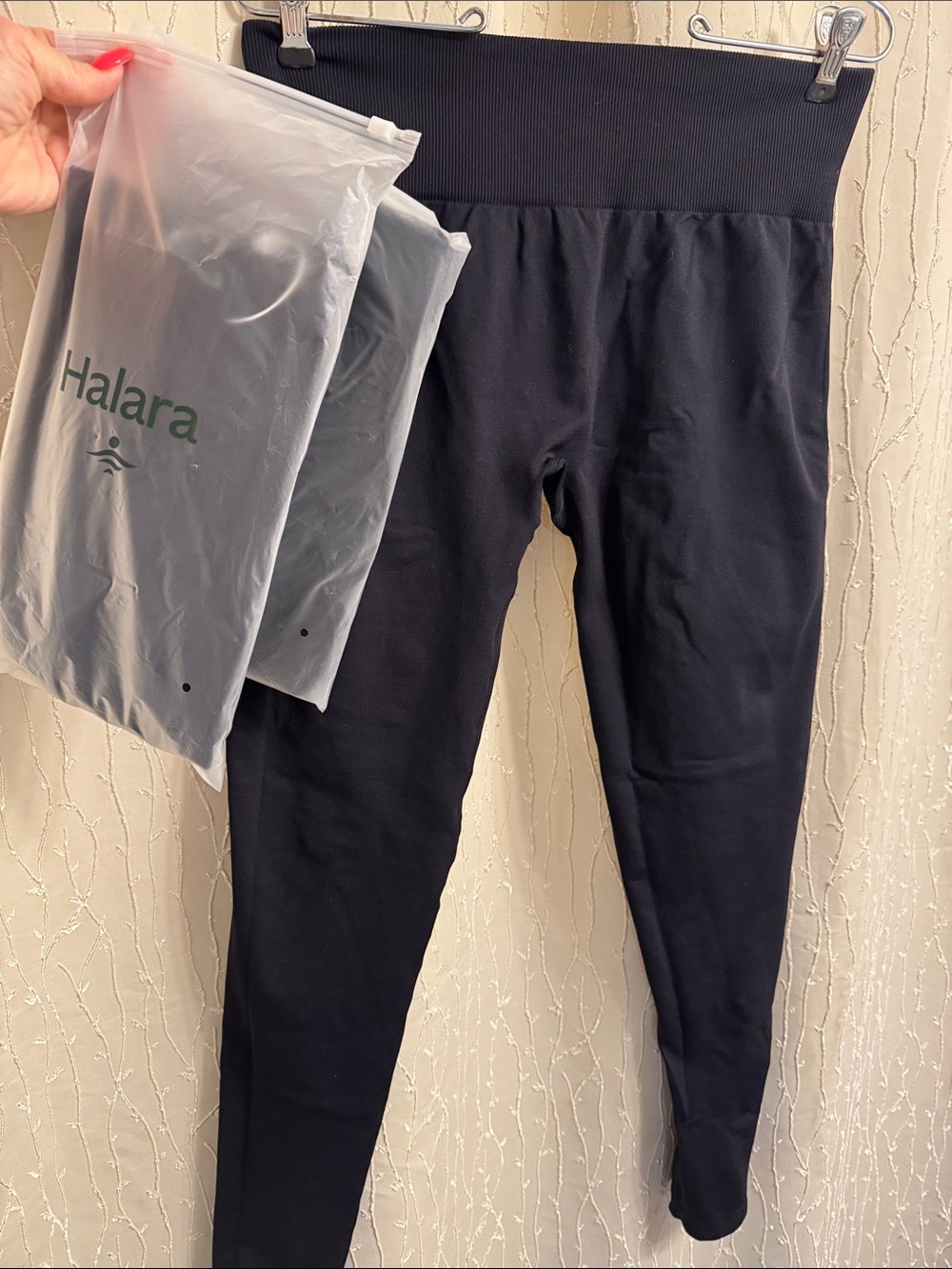 3 pairs NWT HALARA Black High-Rise Leggings